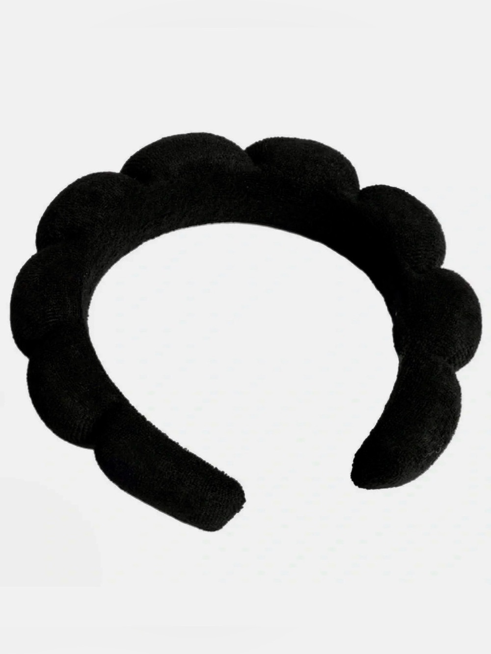 BRAND NEW AVEDA SOFT TERRYCLOTH BLACK BUBBLE SPA / SKINCARE HEADBAND (GWP)